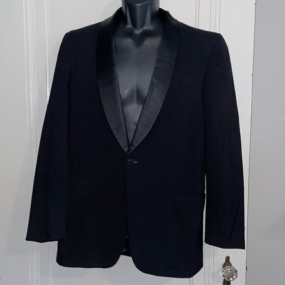 Vtg After‎ Six by Rudofker black tuxedo jacket